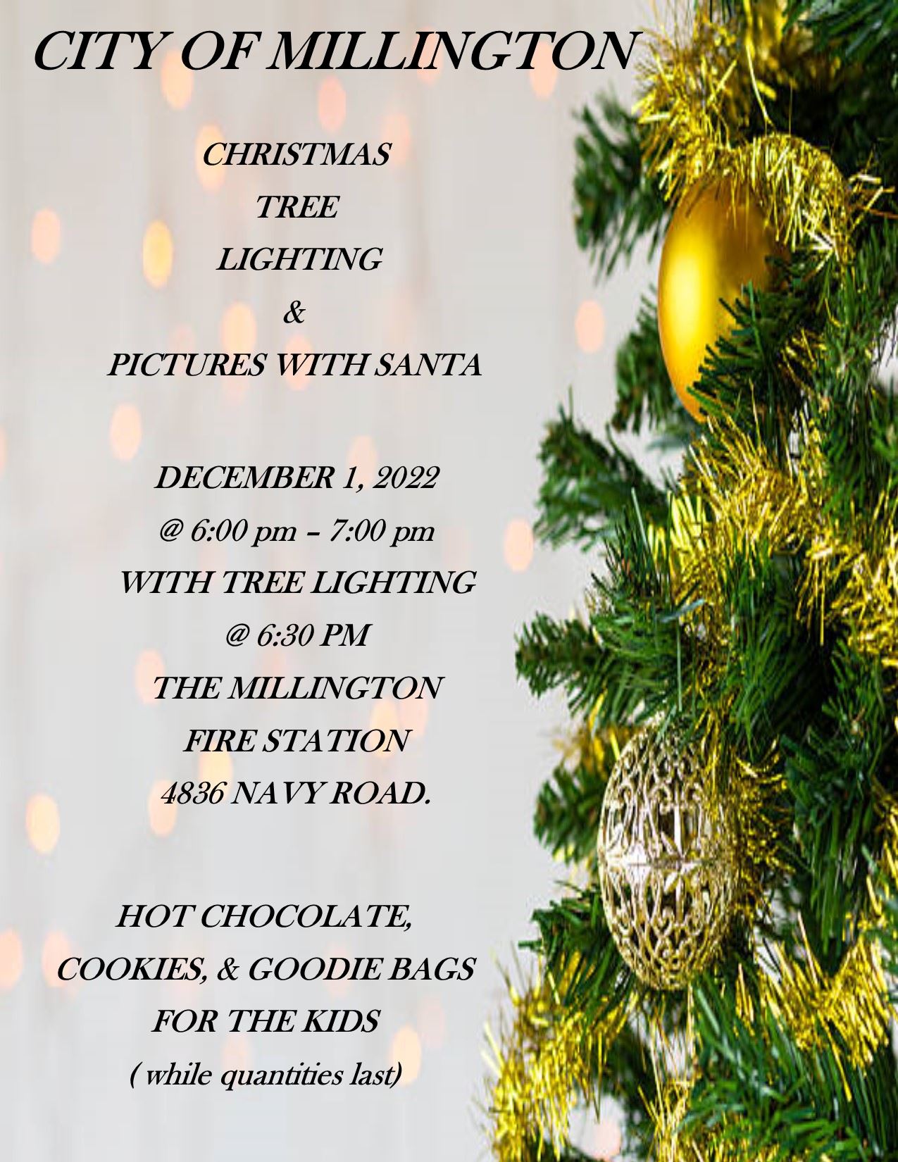 Christmas Tree Lighting 2022